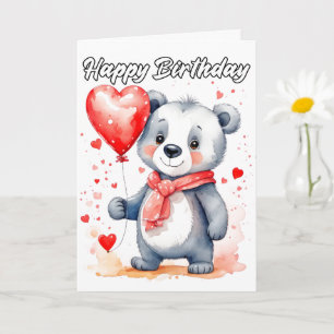 Carte Petit koala joyeux Joyeux Anniversaire