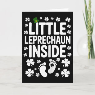 Carte Petit Lutin de St Patrick à l'intérieur Annonce de