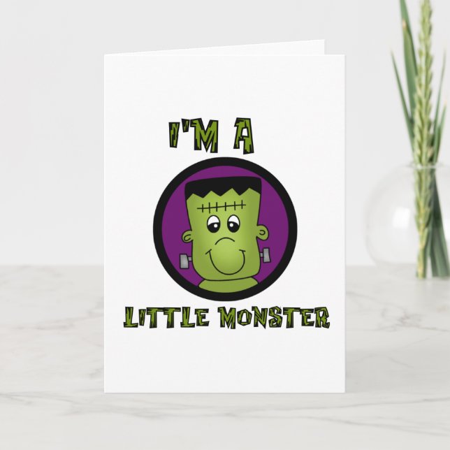 Carte Petit Monster Halloween Tshirts et cadeaux (Devant)