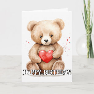 Carte Petit ours en peluche
