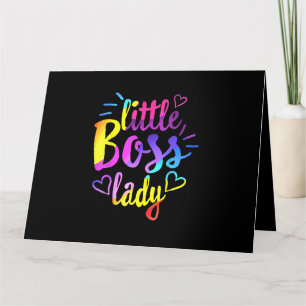 Carte Petit Patron Lady Girls Enfants Fille Bébé mini bo