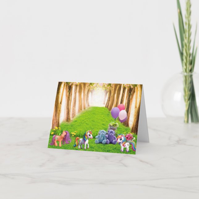 Carte Petit Poney et Licornes (Devant)