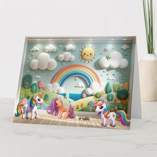 Carte Petit Poney et Licornes (Devant)