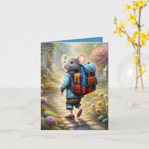 Carte Petit souris sur le chemin de l'école, coutume