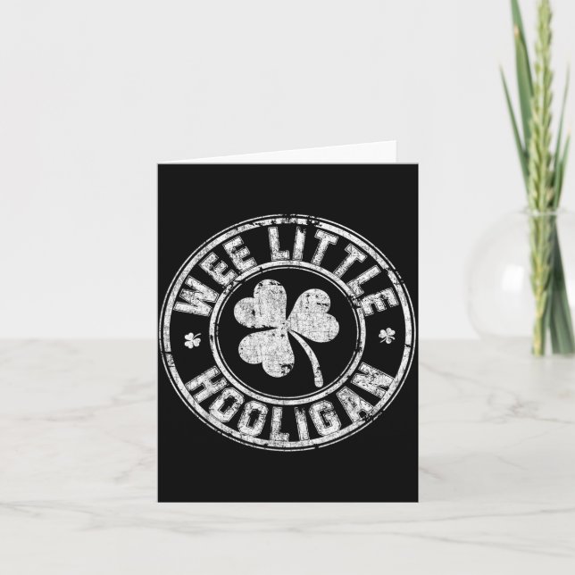 Carte Petit T-shirt de voyou de la Saint-Patrick (Devant)