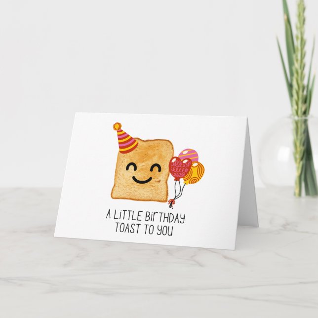 Carte Petit toast d'anniversaire pour vous (Devant)