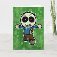 Petit zombi mignon de bande dessinée