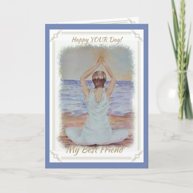 CARTE PETITE AMIE NAMASTE (Devant)