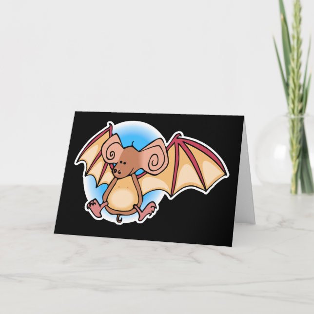 Carte Petite chauve-souris Brown (Devant)