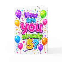 Petite-fille 5ème anniversaire avec ballons néon