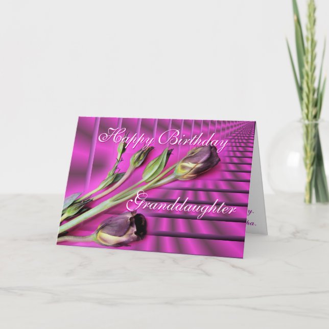Carte Petite-fille Anniversaire2-personnaliser n'importe (Devant)