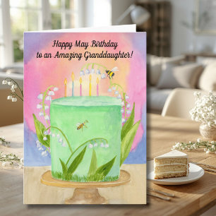 Carte Petite-fille Bonheur Joyeux Anniversaire Lily de V