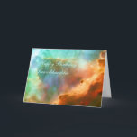 Carte Petite-fille d'anniversaire - la nébuleuse d'Omega<br><div class="desc">Les séries de galaxies, d'étoiles et de nébuleuses aiment la fureur d'une mer faisante rage, cet océan pétillant d'hydrogène rougeoyant, l'oxygène, et le gaz de soufre se situe dans la nébuleuse moléculaire extrêmement massive et lumineuse 17 plus malpropres. Cette photographie de Hubble capture une petite région dans 17 plus malpropres...</div>