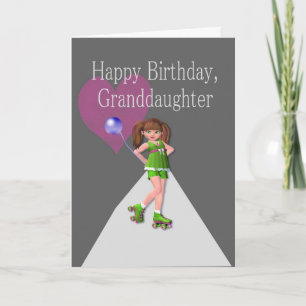 Carte Petite fille de patinage