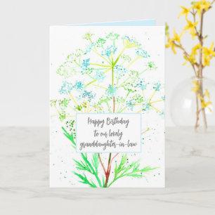 Carte Petite-Fille En Droit Joyeux Anniversaire Fleurs B
