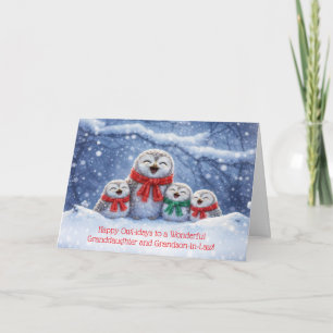 Carte Petite-fille et gendre mari Noël