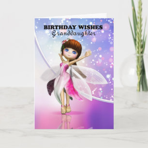 Carte Petite-fille, Joyeux anniversaire, jolie danse de 