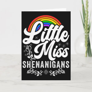 Carte Petite Mademoiselle Shenanigans Pour Filles Et Fem