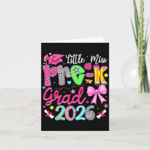 Carte Petite Miss Diplômée de la maternelle 2026 Diplômé