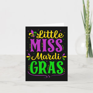 Carte Petite Mlle Mardi Gras Jester En Tenue Filles Enfa