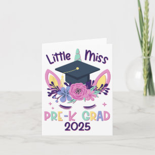 Carte Petite Mlle Pré-k Grad Préscolaire Prek Graduation