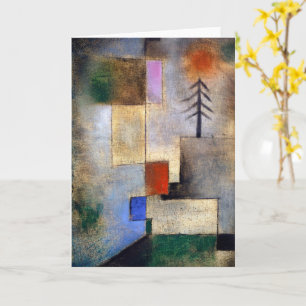 Carte Petite photo de sapin - Paul Klee - peinture d'art