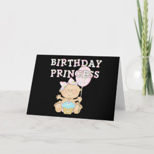 Carte Petite princesse d'anniversaire Tshirts et cadeaux