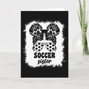 Carte Petite soeur de foot fière pour les filles Byby En