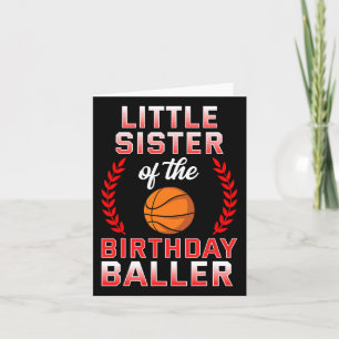Carte Petite Soeur Du Garçon D'Anniversaire Bysketbyll A