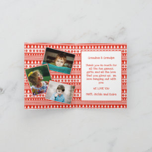 Carte Petits-enfants Grand-père Grand-mère Photo Joyeux