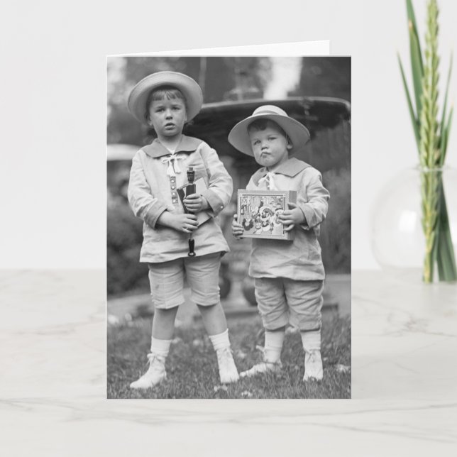 Carte Petits garçons avec jouets, 1915 (Devant)