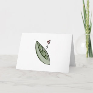 Carte Petits Pois Dans Une Cosse