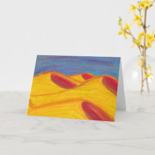 Carte Pétrole stylisé Pastel Dunes de sable