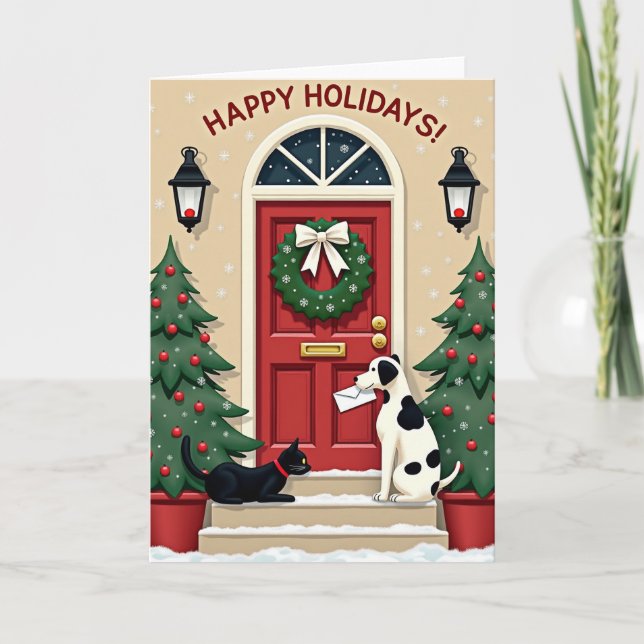 Carte Pets Holiday Delivery Card (Devant)