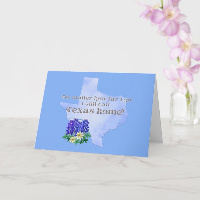 Carte Peu importe jusqu'où je vais J'appelle toujours Te (Orchidée)