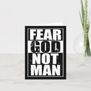 Carte Peur Dieu Pas Homme Cool Dons Chrétiens Halloween 