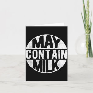 Carte Peut contenir du lait drôle de dicton papa lait co