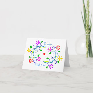 Carte Peut Dieu vous bénir avec des fleurs, le jour de