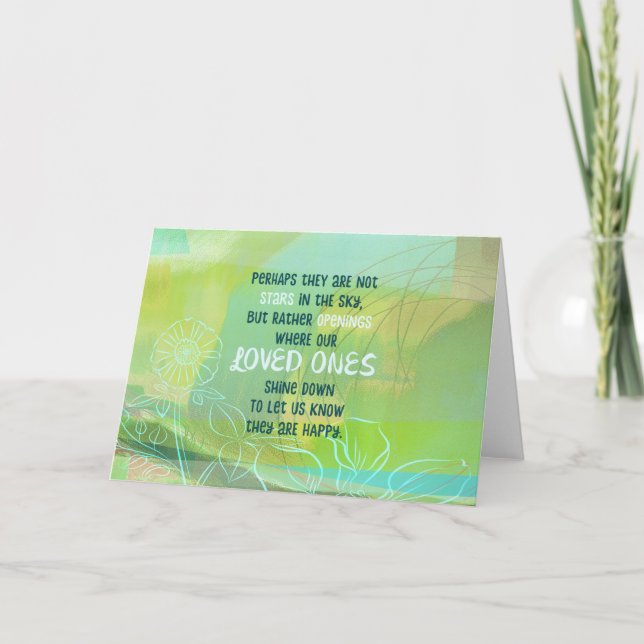 Carte Peut-être que les étoiles sont nos êtres aimés (Devant)