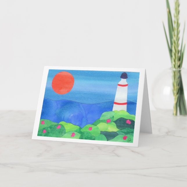 Carte Phare au point de Montauk (Devant)