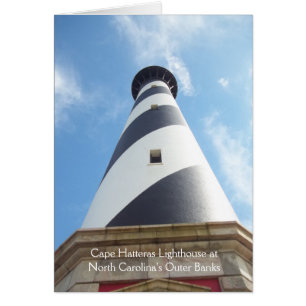 Carte phare Cape Hatteras Outer Banks NC