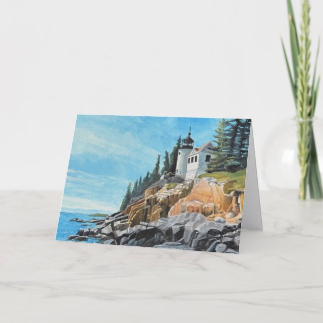 Carte Phare de Bass Harbor (Devant)
