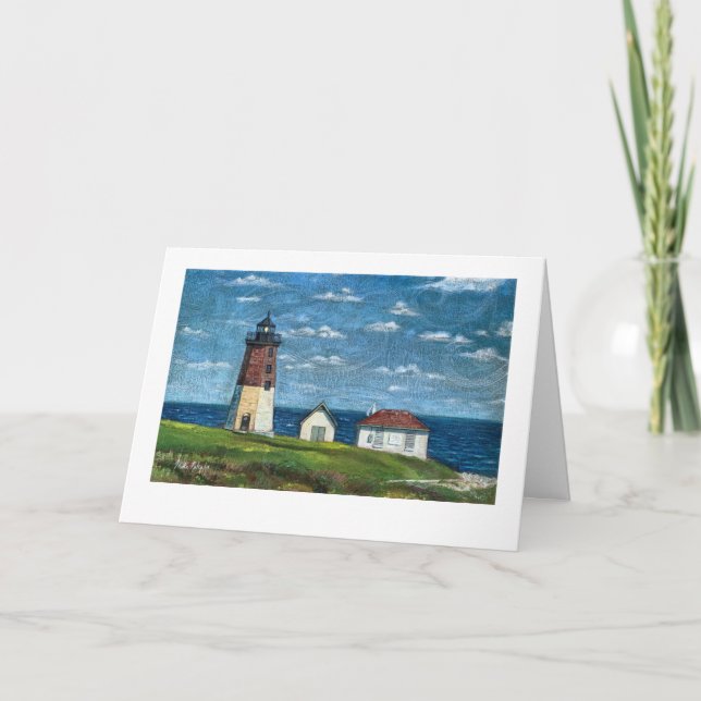 Carte Phare de Point Judith à Narragansett, RI 7x5 (Devant)