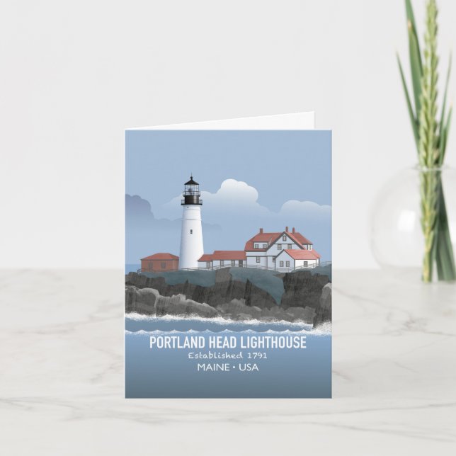 Carte Phare de Portland Head (Devant)