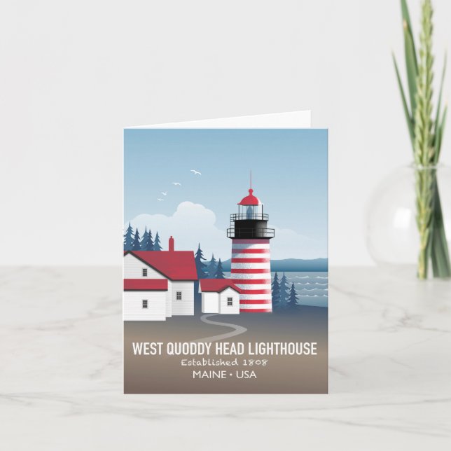 Carte Phare de West Quoddy Head (Devant)