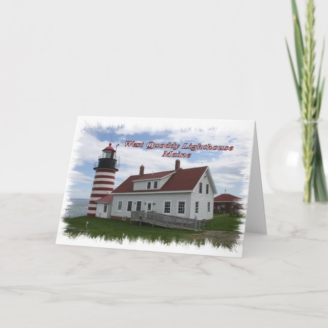 Carte Phare de West Quoddy - Maine (Devant)