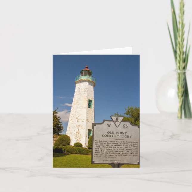 Carte Phare Old Point Comfort (Devant)