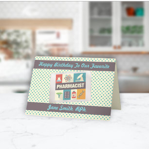 Carte Pharmacien professionnel • Anniversaire personnali