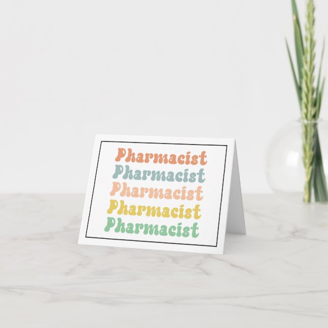 Carte Pharmacien Retro Super (Devant)