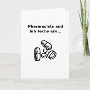 Carte Pharmaciens et techniciens de laboratoire